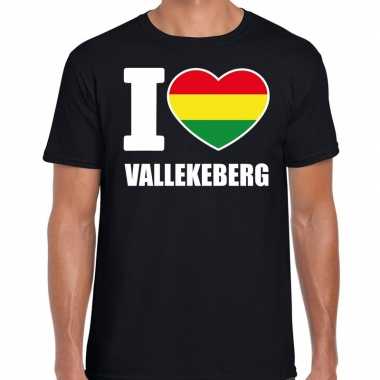 Carnaval i love vallekeberg t shirt zwart heren2020