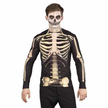Halloween shirt skelet carnavalskleding opdruk heren2020