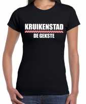 Carnaval kruikenstad gekste t shirt zwart dames