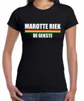 Carnaval marotte riek gekste t shirt zwart dames