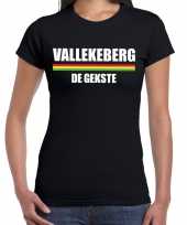 Carnaval vallekeberg gekste t-shirt zwart dames