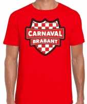 Carnaval verkleed t shirt brabant rood heren