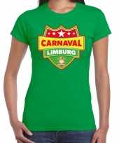 Carnaval verkleed t shirt limburg groen dames