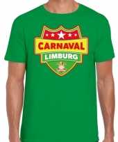 Carnaval verkleed t shirt limburg groen heren