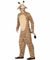 Dierencarnavalskleding verkleed carnavalskleding giraffe volwassenen