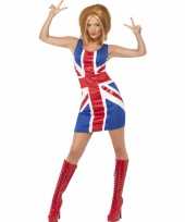 Ginger spice girl carnavalskleding pruik dames