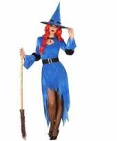 Halloween blauwe heksen carnavalskleding dames